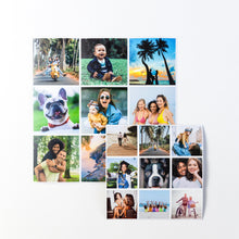 Load image into Gallery viewer, Colorful photo fridge magnets with travel snapshots in different sizes