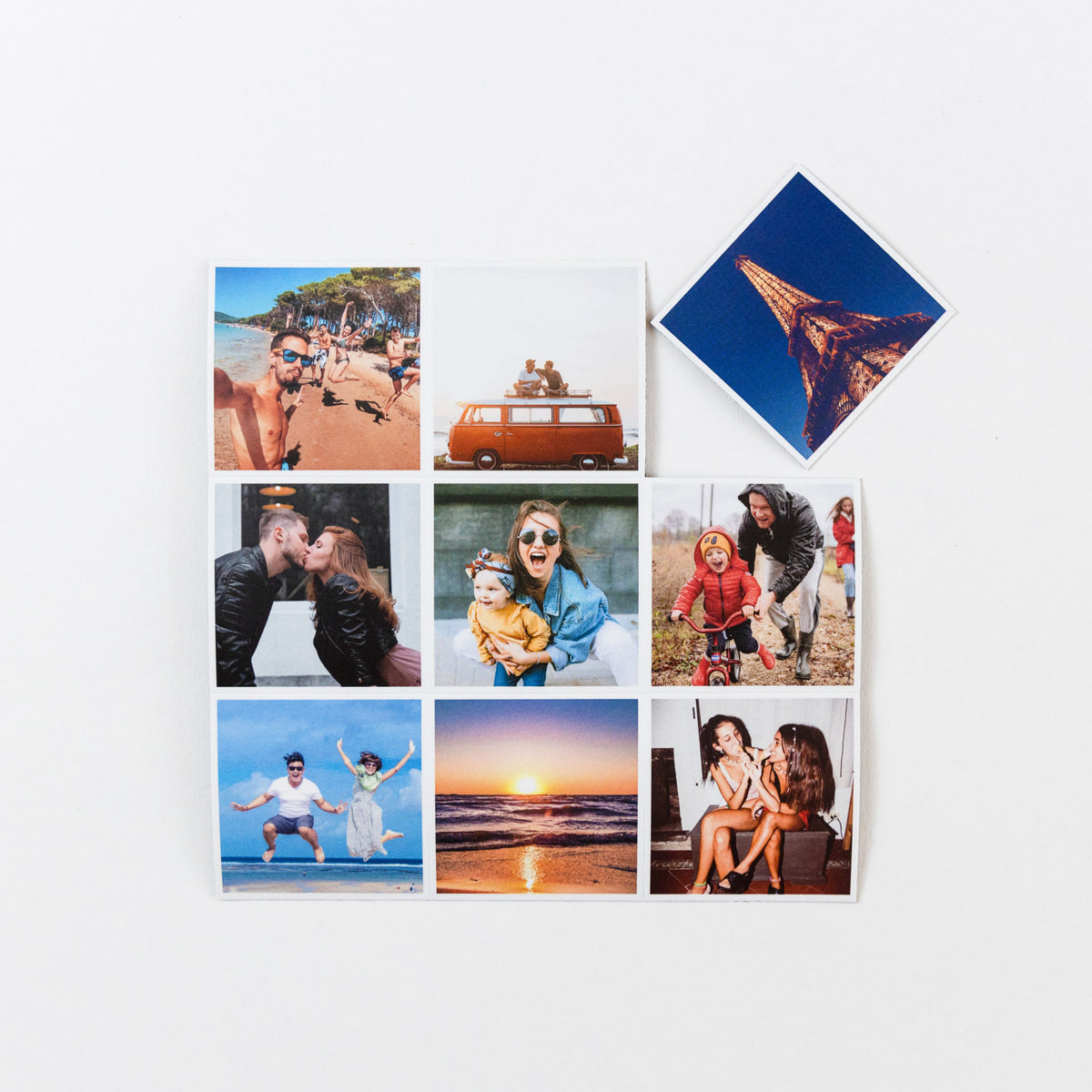 Custom photo fridge magnets with family